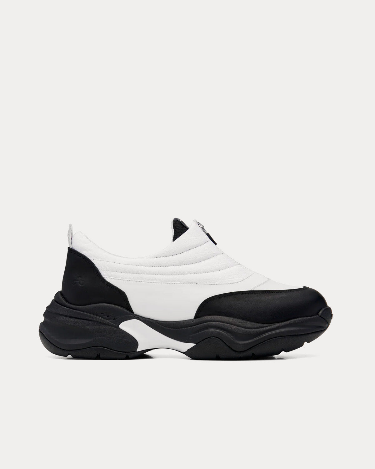 OAO - Fountain White / Black Slip On Sneakers