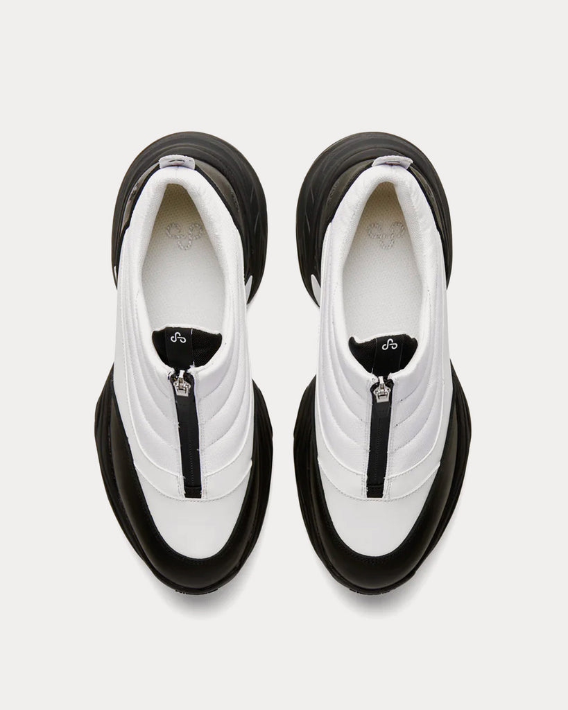 OAO Fountain White / Black Slip On Sneakers - Sneak in Peace