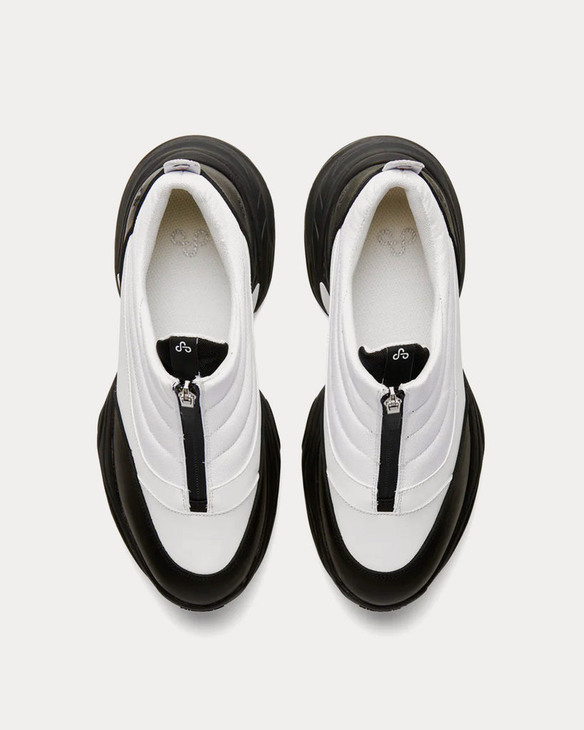 OAO Fountain White / Black Slip On Sneakers Sneak in Peace