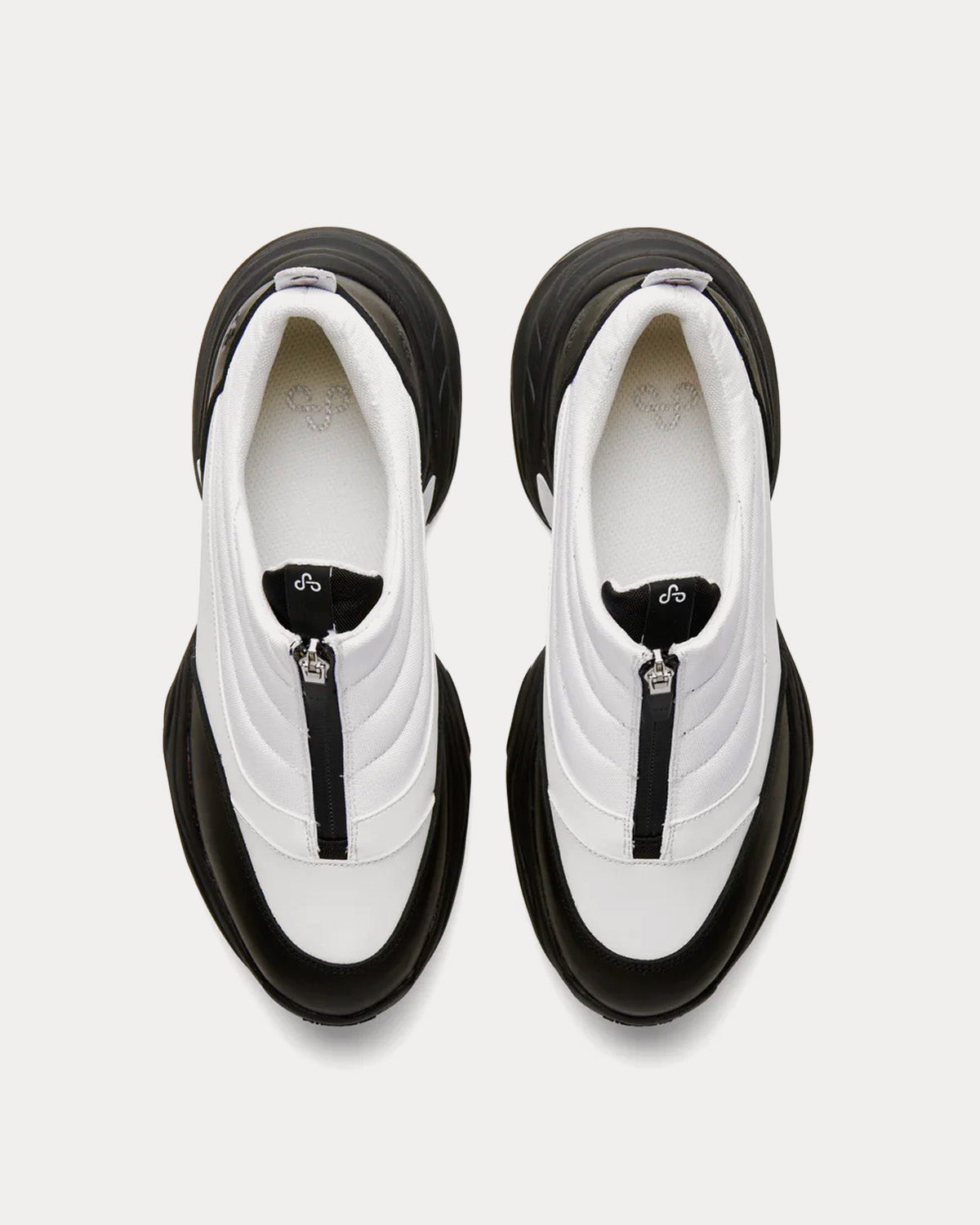 OAO - Fountain White / Black Slip On Sneakers