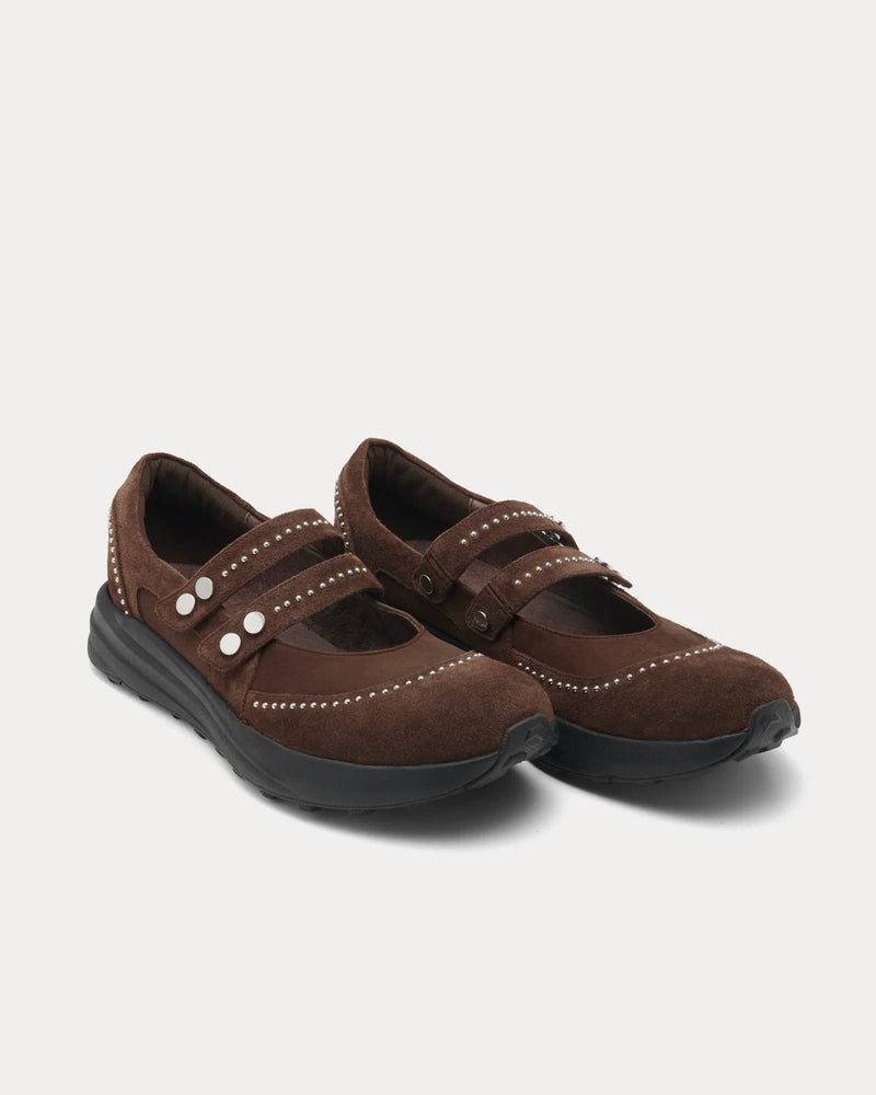 OAO Les Arcs Pumps Brown Slip On Sneakers - 3