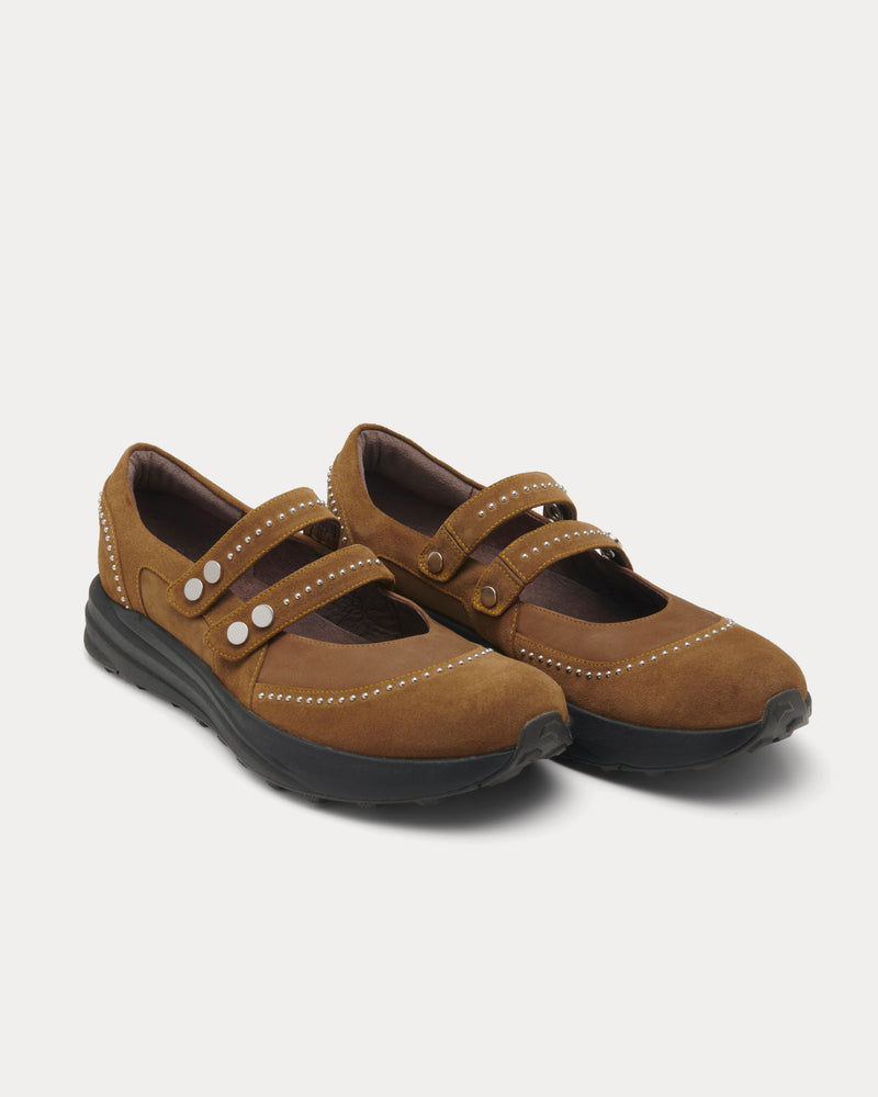 OAO Les Arcs Pumps Camel Slip On Sneakers - 3