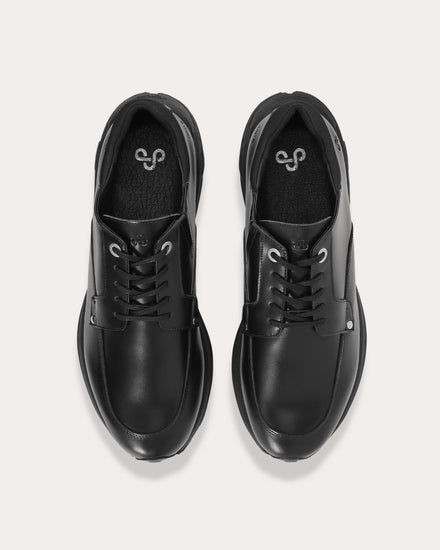OAO Sync Leather Black Low Top Sneakers - 2