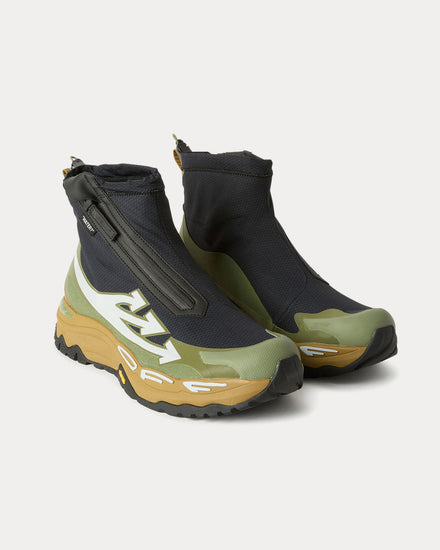 Off-White Be Right Back Trail Black / Green / White High Top Sneakers - 3