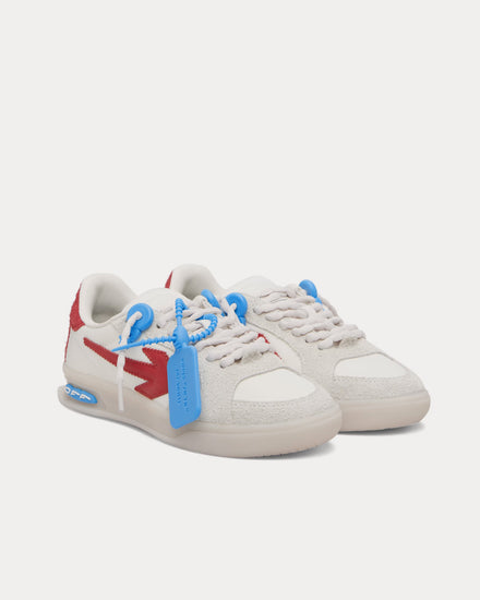 Off-White End Of Play White / Brick Red Low Top Sneakers - 2