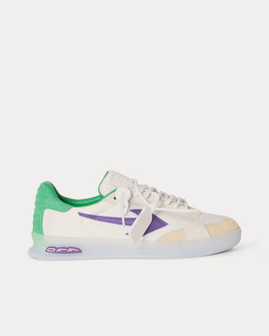 Off-White End Of Play White / Purple Low Top Sneakers
