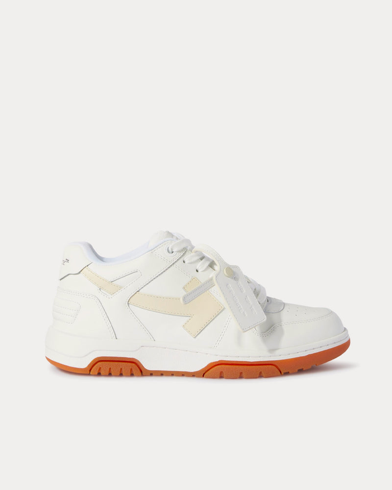 Off-White Out Of Office Calf Leather White / Beige Low Top Sneakers - 1