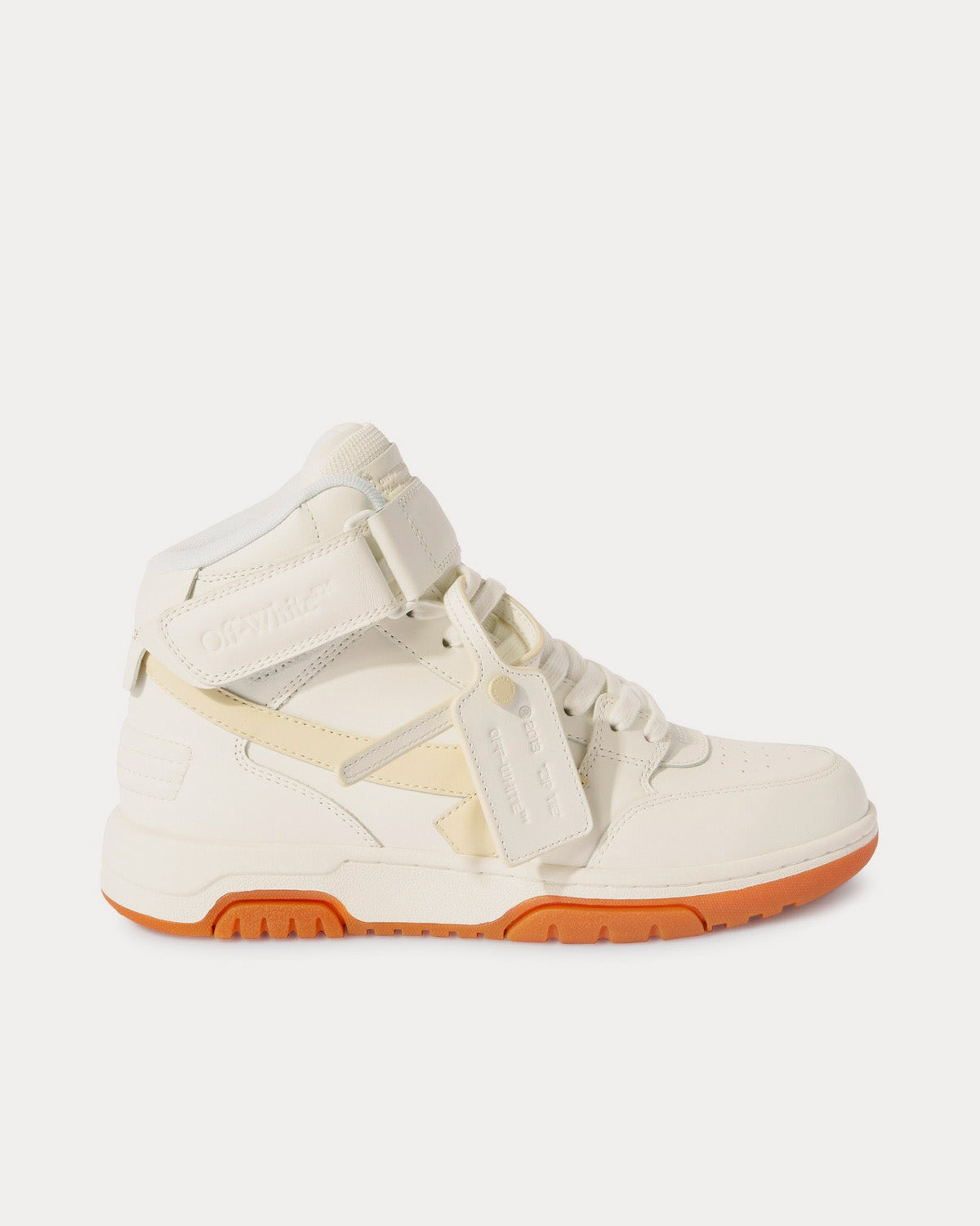 Off-White Sneakers MID LEA OMIA259F23LEA005 con lacci