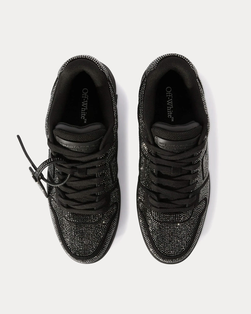 Off-White Out Of Office Strass Black / Black Low Top Sneakers - 2