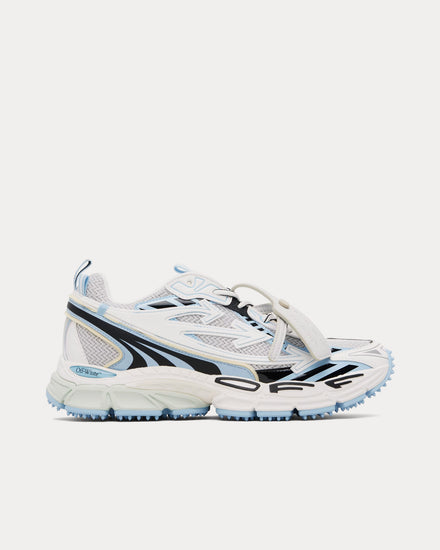 Off-White Be Right Back White / Light Blue Low Top Sneakers - 1