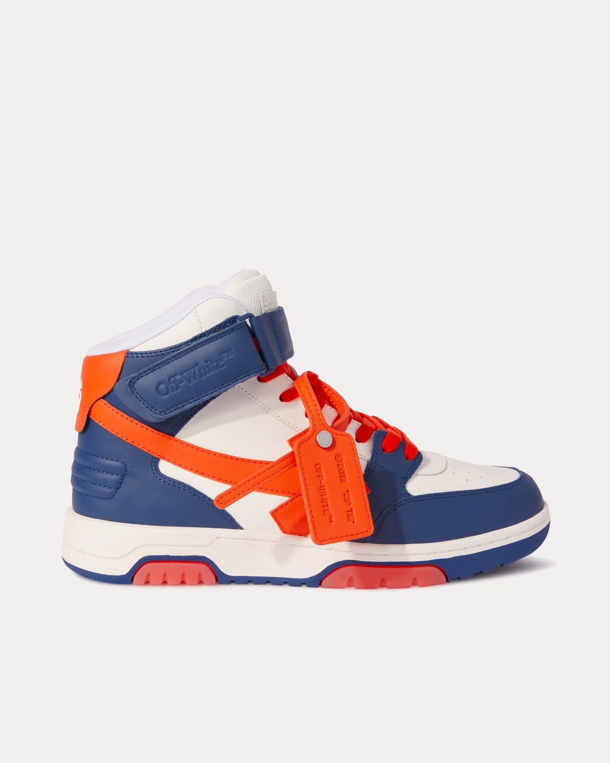 orange blue and white sneakers