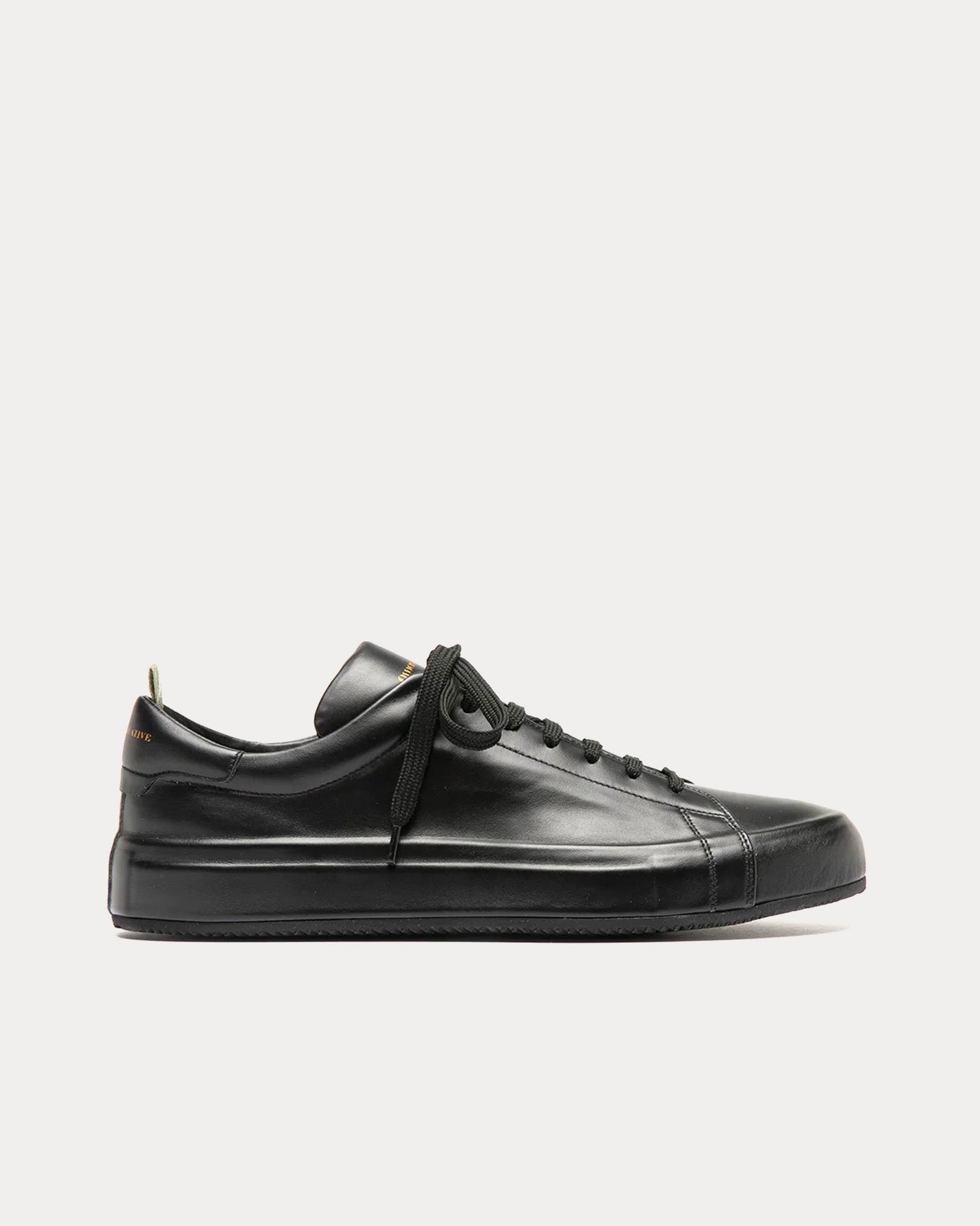 Officine Creative - Easy 001 Leather Black Low Top Sneakers