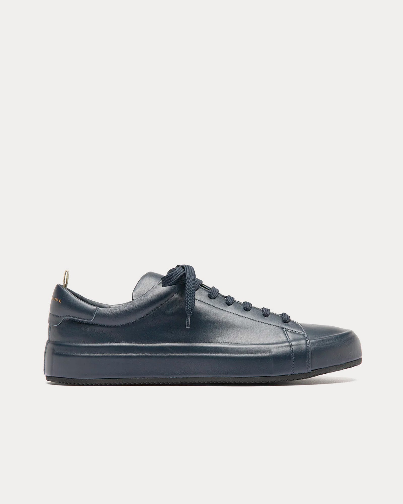 Officine Creative - Easy 001 Leather Blue Low Top Sneakers