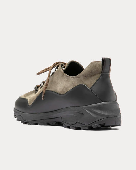 Officine Creative Itinere 001 Suede & Leather Military Green Low Top Sneakers - 4