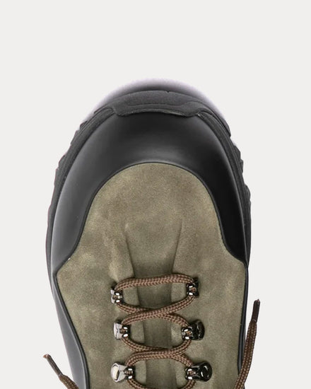 Officine Creative Itinere 001 Suede & Leather Military Green Low Top Sneakers - 6