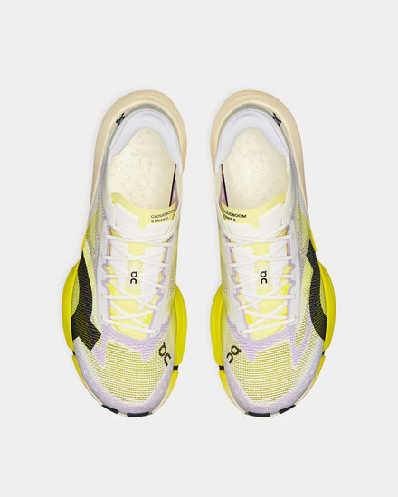 On Running Cloudboom Strike 2 White / Lime Running Shoes - 3