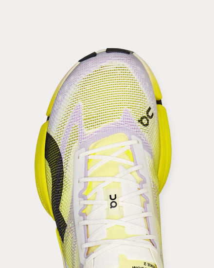 On Running Cloudboom Strike 2 White / Lime Running Shoes - 6