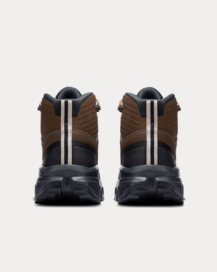 On Running Cloudrock Mid Waterproof Earth / Black Hiking Boots - 4