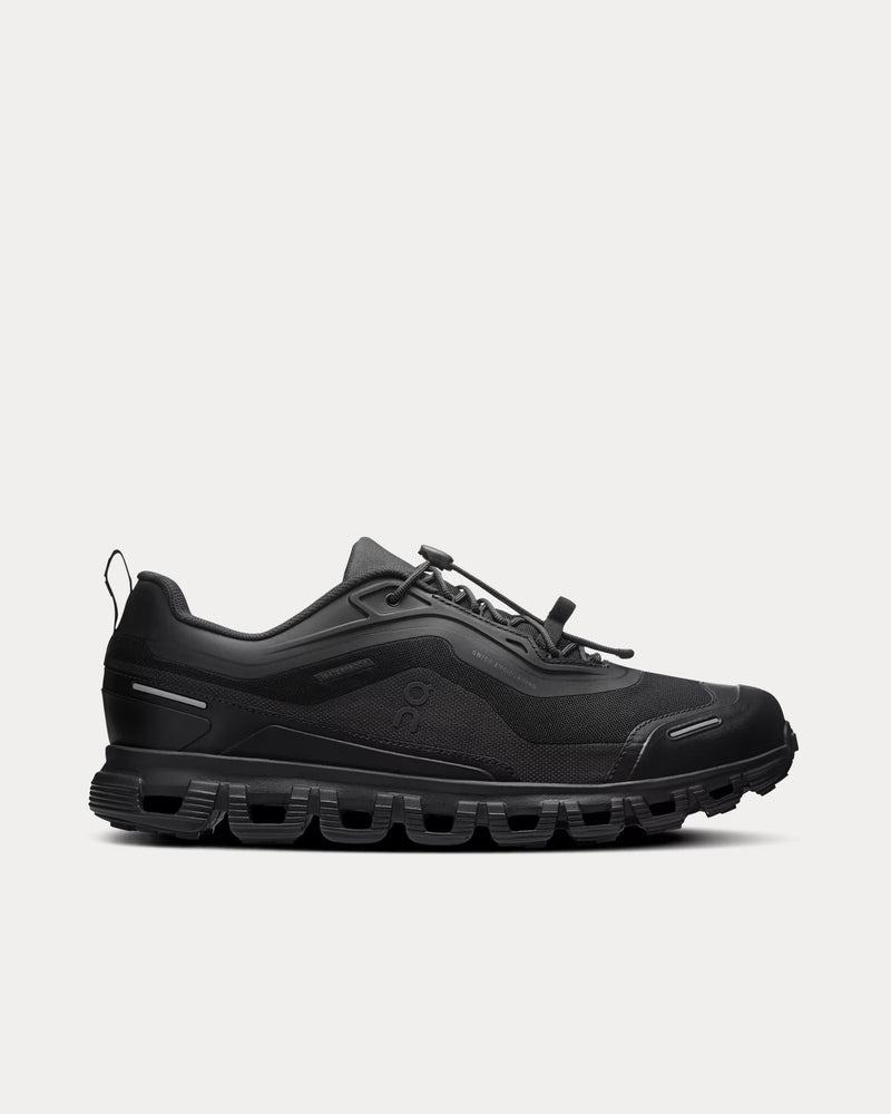 On Running Men's Cloud 6 Geo Waterproof Black / Black Low Top Sneakers