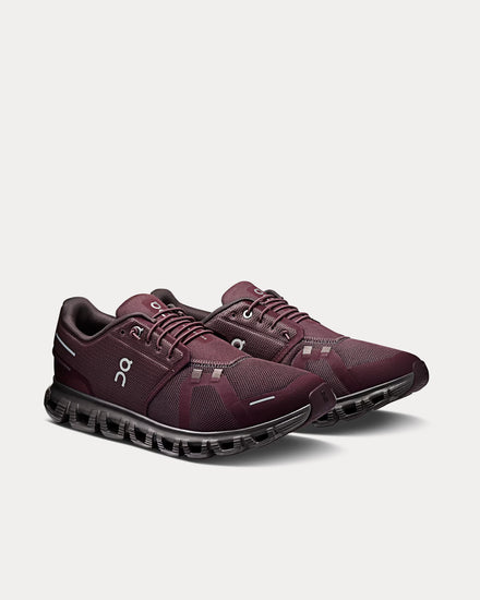 On Running Cloud 6 Mulberry / Pebble Low Top Sneakers - 3