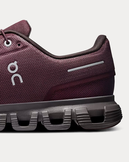 On Running Cloud 6 Mulberry / Pebble Low Top Sneakers - 5