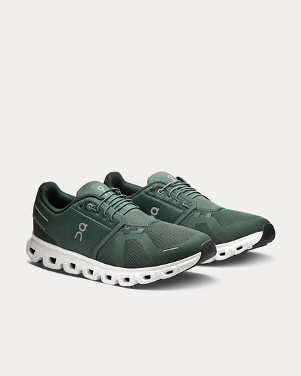 On Running Cloud 6 Olive / Evergreen Running Shoes - 3