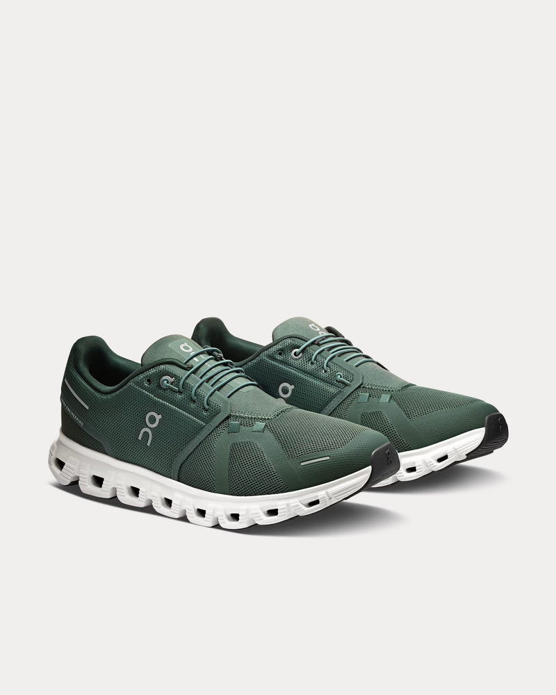 On Running Cloud 6 Olive / Evergreen Running Shoes - 3