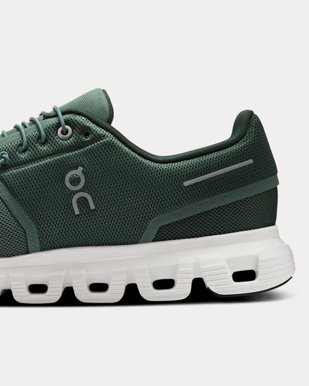 On Running Cloud 6 Olive / Evergreen Running Shoes - 5