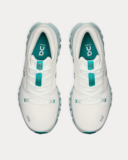 On Running Cloud X 5 Ivory / Surf Low Top Sneakers - 2