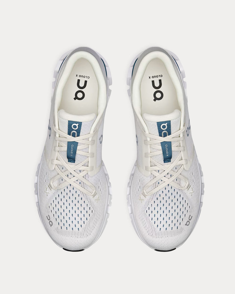 On Running Cloud X 4 Ivory / Steel Running Shoes - 2