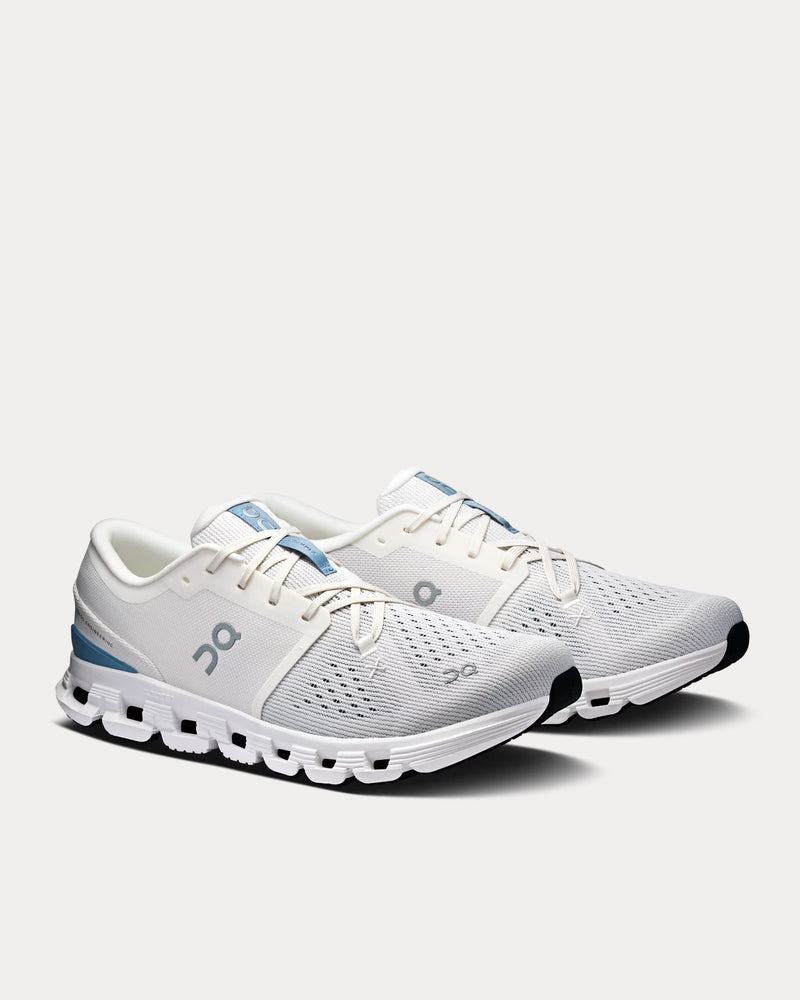 On Running Cloud X 4 Ivory / Steel Running Shoes - 3