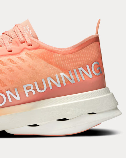 On Running Cloudboom Strike Sunstone / White Running Shoes - 5