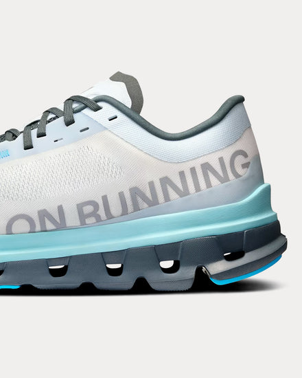 On Running Cloudflow 5 Arctic / Stone Running Shoes - 5