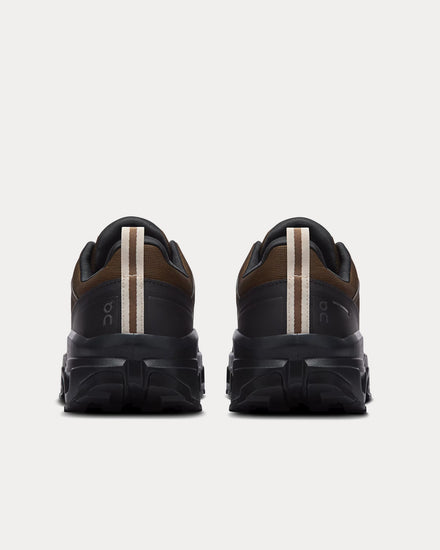 On Running Cloudrock Low Waterproof Earth / Black Hiking Shoes - 4