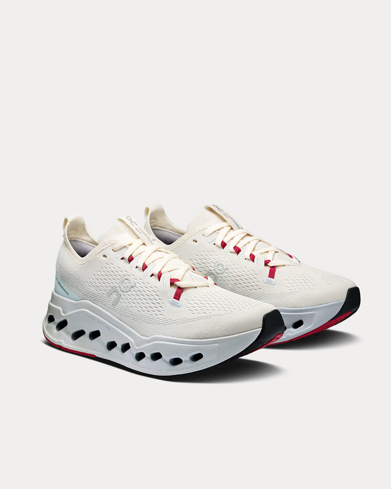 On Running Cloudsurfer Max Ivory / Arctic Running Shoes - 3