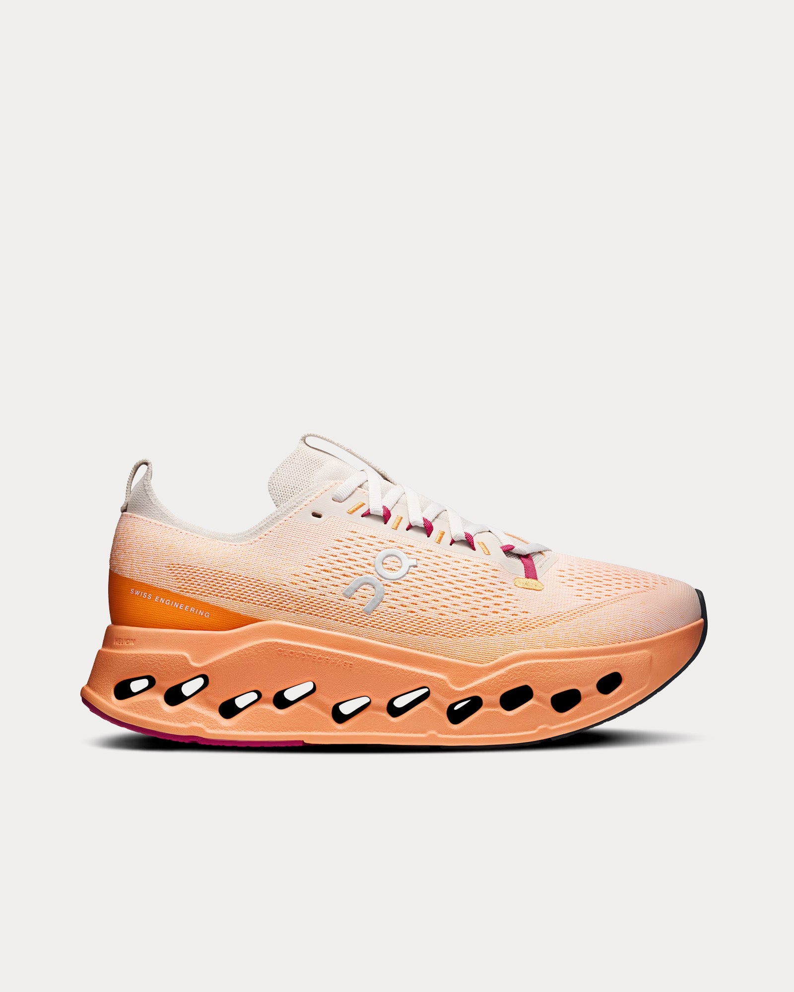 On Cloudsurfer 7 Running Shoes Mens Size 12US Flame Athletic Sneakers Coral Amazon.com | ON Running Womens Cloudsurfer Coral/Navy  main image 2