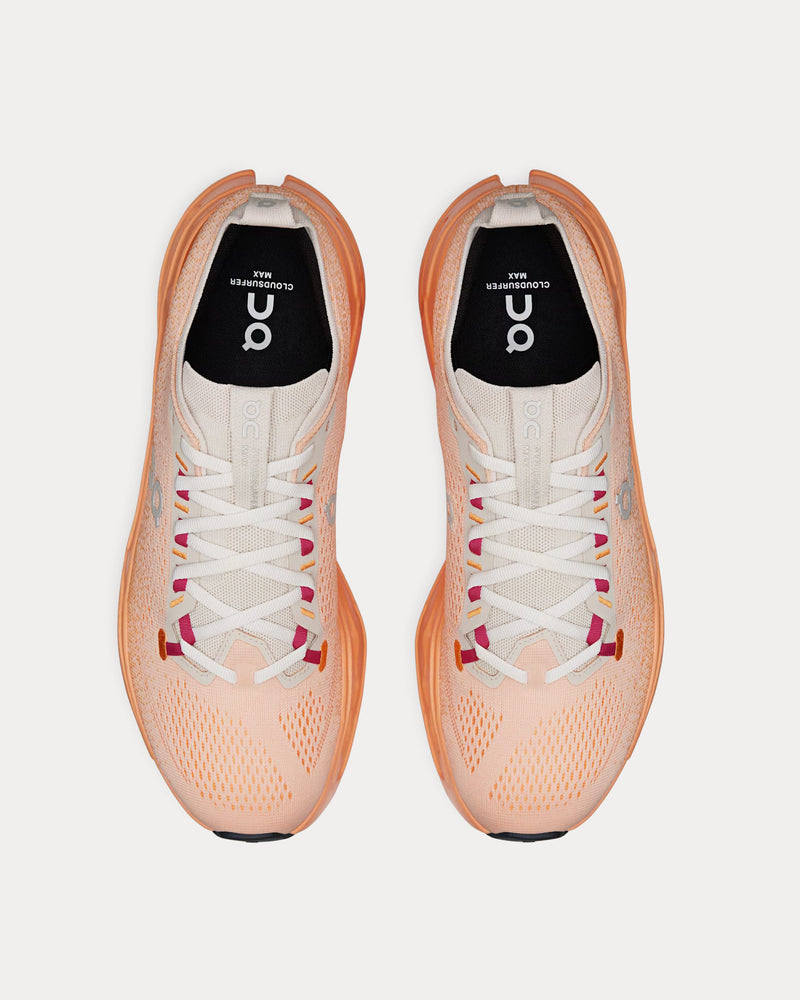 On Running Cloudsurfer Max Pearl / Tangerine Running Shoes - 2