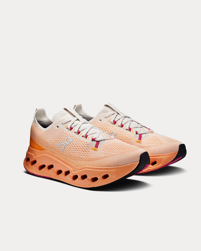 On Running Cloudsurfer Max Pearl / Tangerine Running Shoes - 3