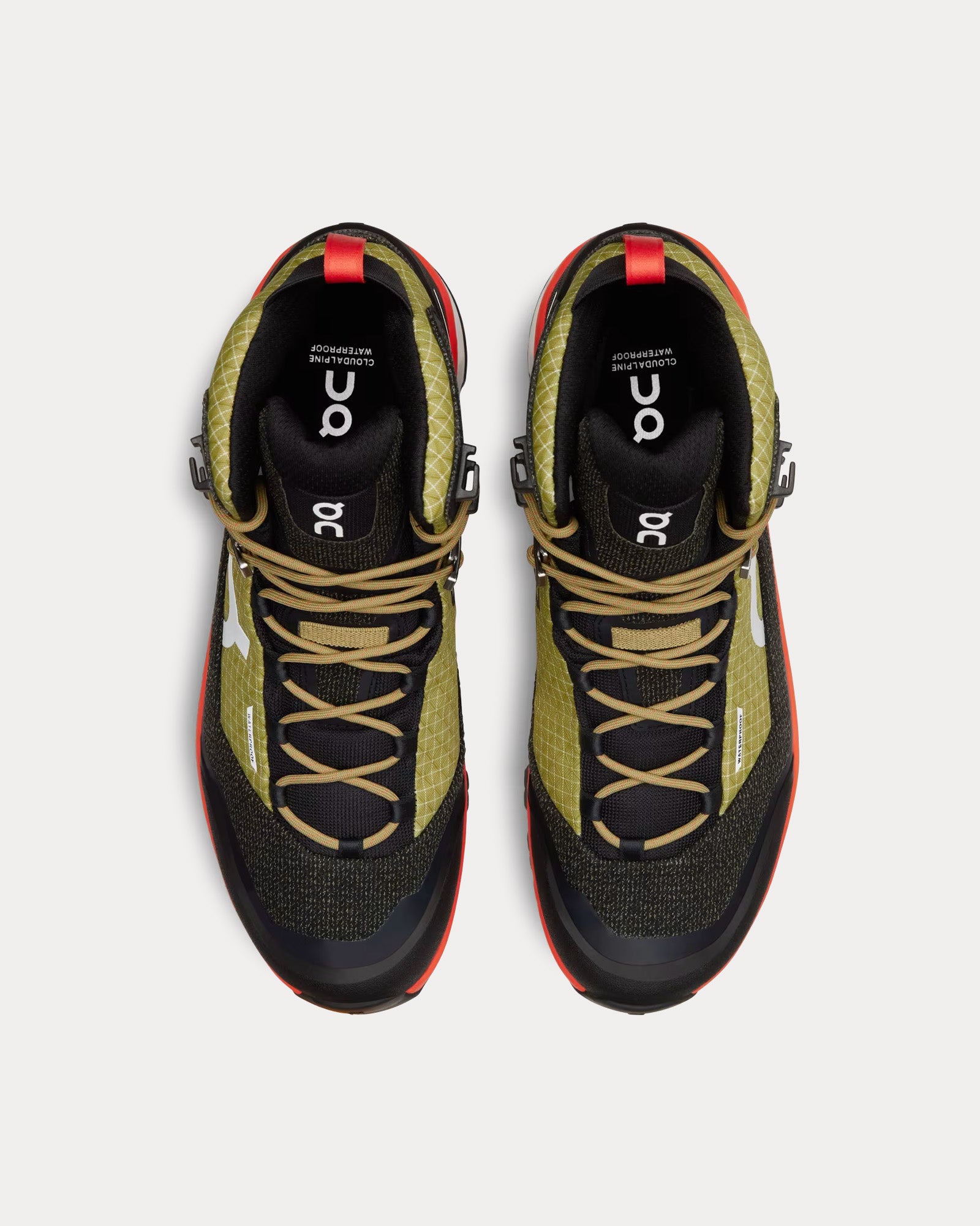 On Running Women's Cloudalpine Waterproof Safari / Black Hiking Boots