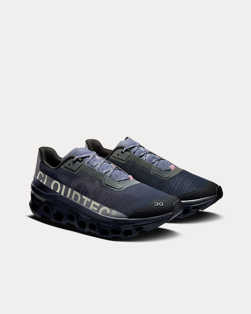 On Running x atmos Cloudmonster Void Midnight / Blossom Running Shoes - 3