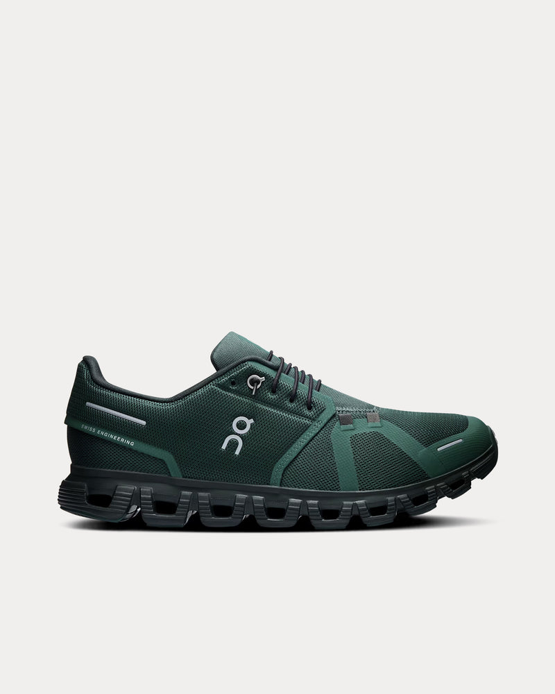 On Running Cloud 6 Evergreen / Black Running Shoes - 1