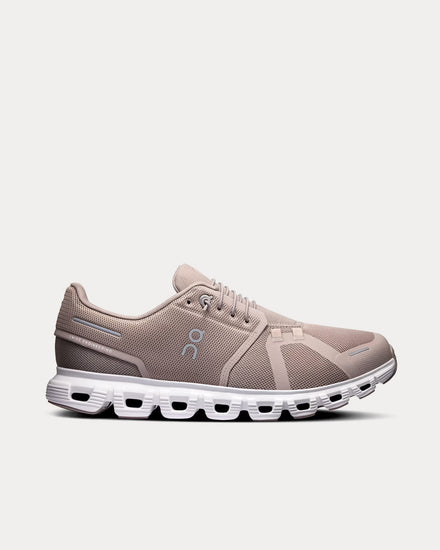 On Running Cloud 6 Fog / White Running Shoes - 1