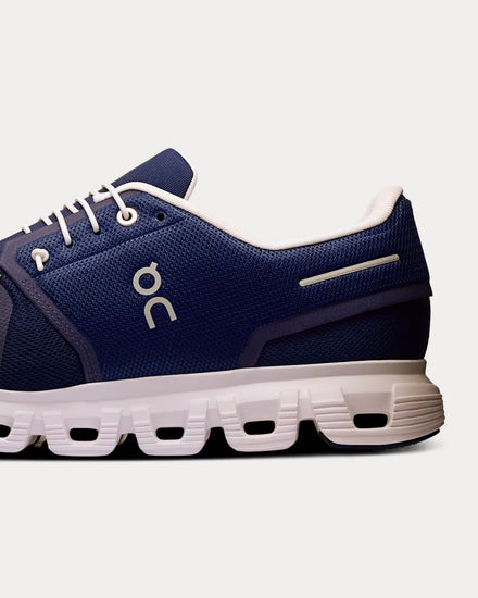 On Running Cloud 6 Midnight / White Running Shoes - 5