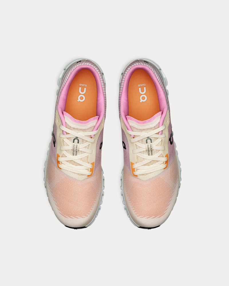 On Running Cloud 6 Push Tangerine / Raspberry Running Shoes - 2