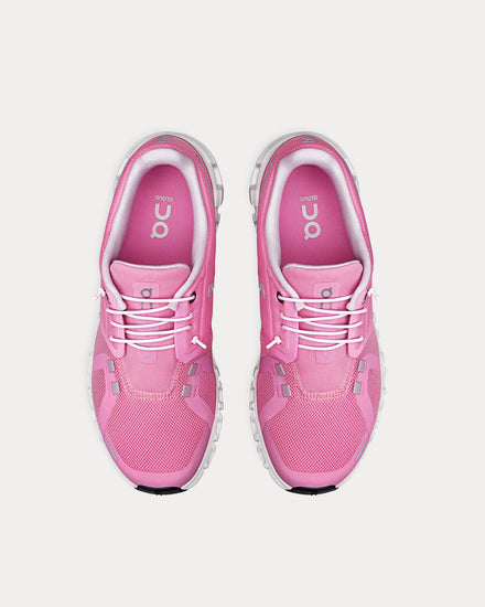 On Running Cloud 6 Raspberry / White Running Shoes - 2