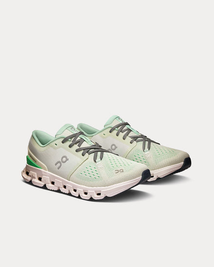 On Running Cloud X 4 Aloe / Honeydew Running Shoes - 3