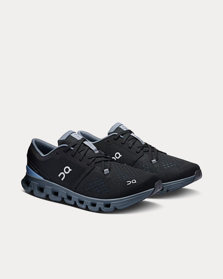 On Running Cloud X 4 Black / Chambray Running Shoes - 3
