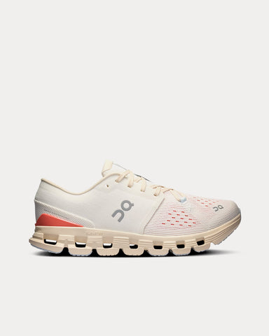 On Running Cloud X 4 Ivory / Salmon Running Shoes