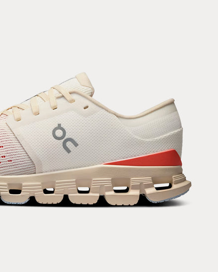 On Running Cloud X 4 Ivory / Salmon Running Shoes - 5