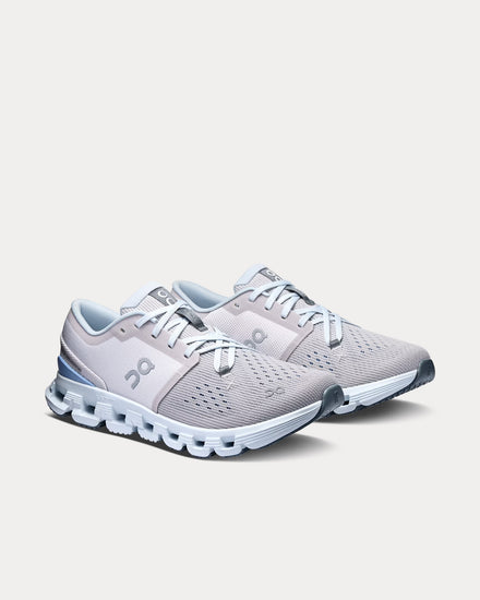 On Running Cloud X 4 Silver / Chambray Running Shoes - 3